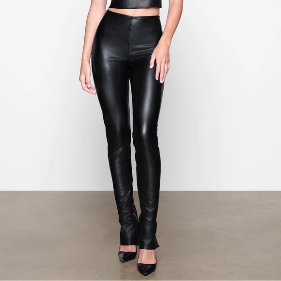 SKIMS Pants - Skims Faux Leather Legging, NWT LIMITED EDITION & SOLD OUT, Medium Black